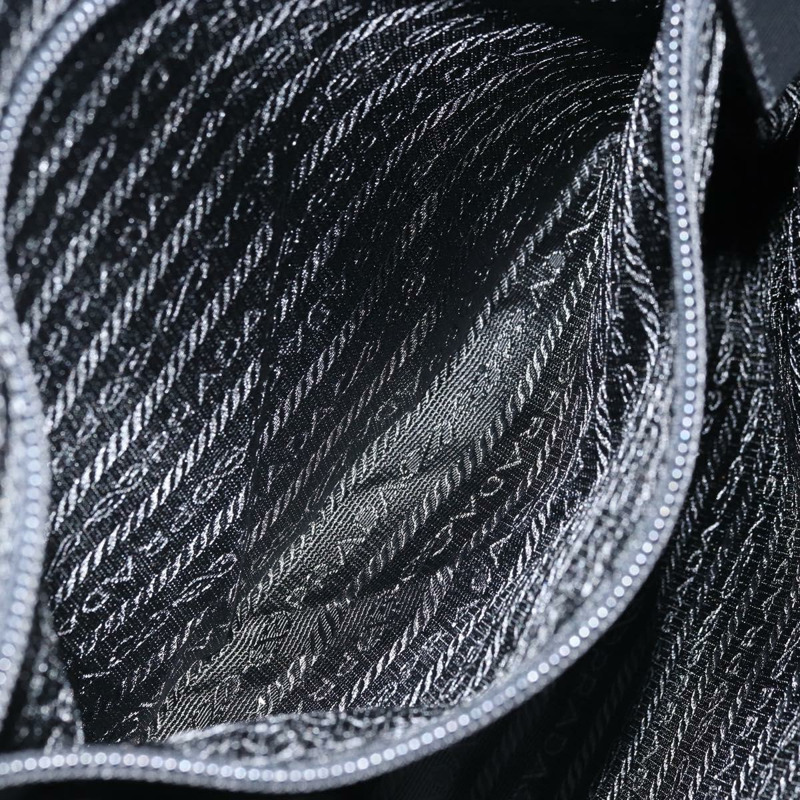 【日本直送】PRADA 單肩包 尼龍 黑色 銀色 正品 ka2509V-23