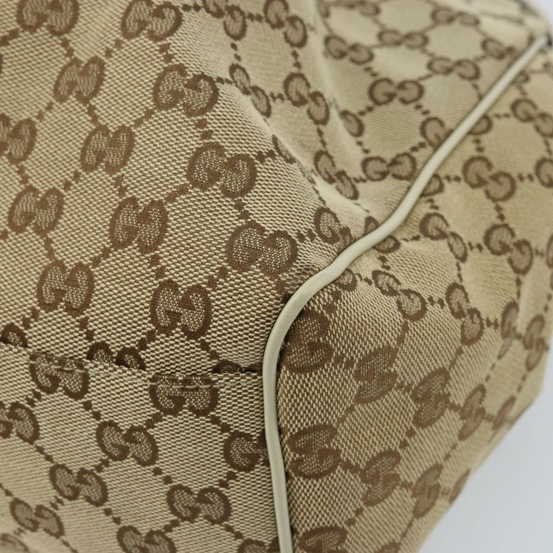 【日本直送】GUCCI GG帆布Sukey手提包 米色 金色 211944 正品 ka2542V-7