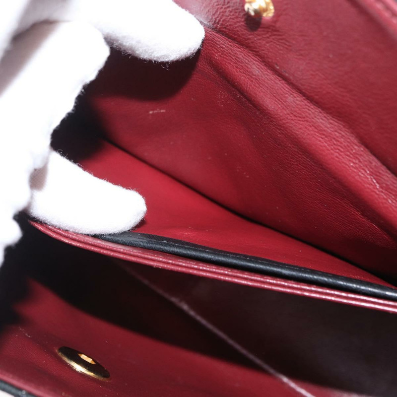 【日本直送】香奈兒 (CHANEL) 絎縫鏈條單肩包，羊皮材質，黑色，金色雙C標誌，正品 ka2483SAV-26