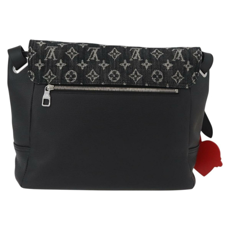 【日本直送】路易威登 (LOUIS VUITTON) NIGO 聯名款牛仔布 Busa Tokyo 手袋 黑色 M45971 正品 161328SM-1