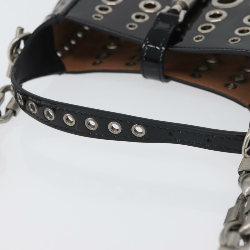 【日本直送】GUCCI 新款 Jackie 迷你鏈條 HAHAHA 包，漆皮兩用黑色 699651，正品編號 168036SM-6