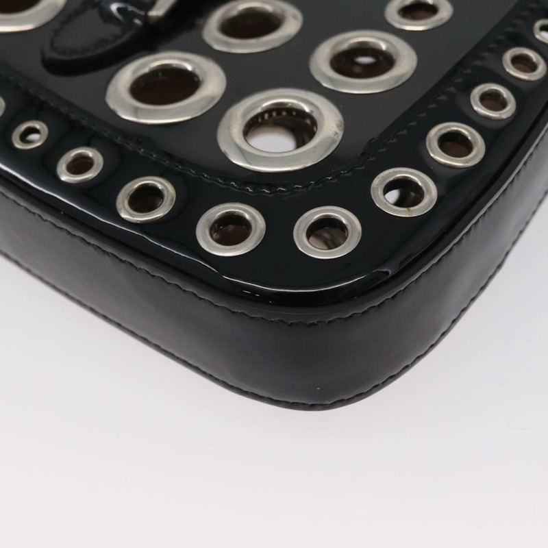 【日本直送】GUCCI 新款 Jackie 迷你鏈條 HAHAHA 包，漆皮兩用黑色 699651，正品編號 168036SM-16