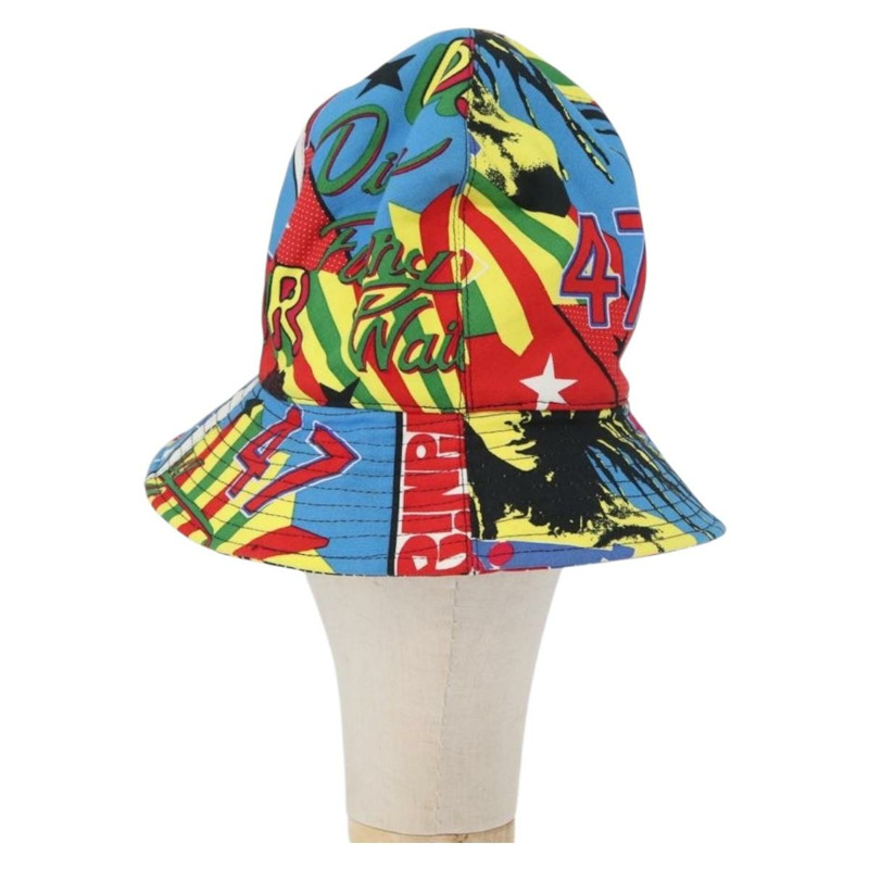 【日本直送】Christian Dior 帆布多色帽子 Auth 168182SAM-1