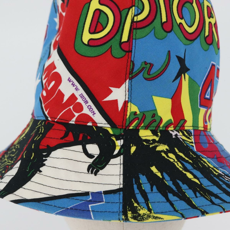 【日本直送】Christian Dior 帆布多色帽子 Auth 168182SAM-5