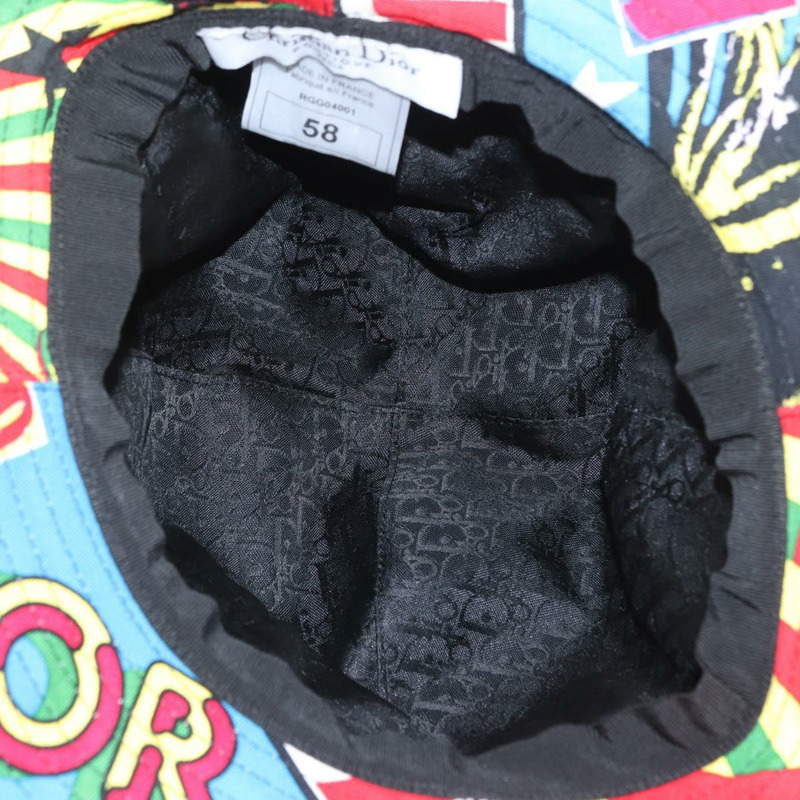 【日本直送】Christian Dior 帆布多色帽子 Auth 168182SAM-10