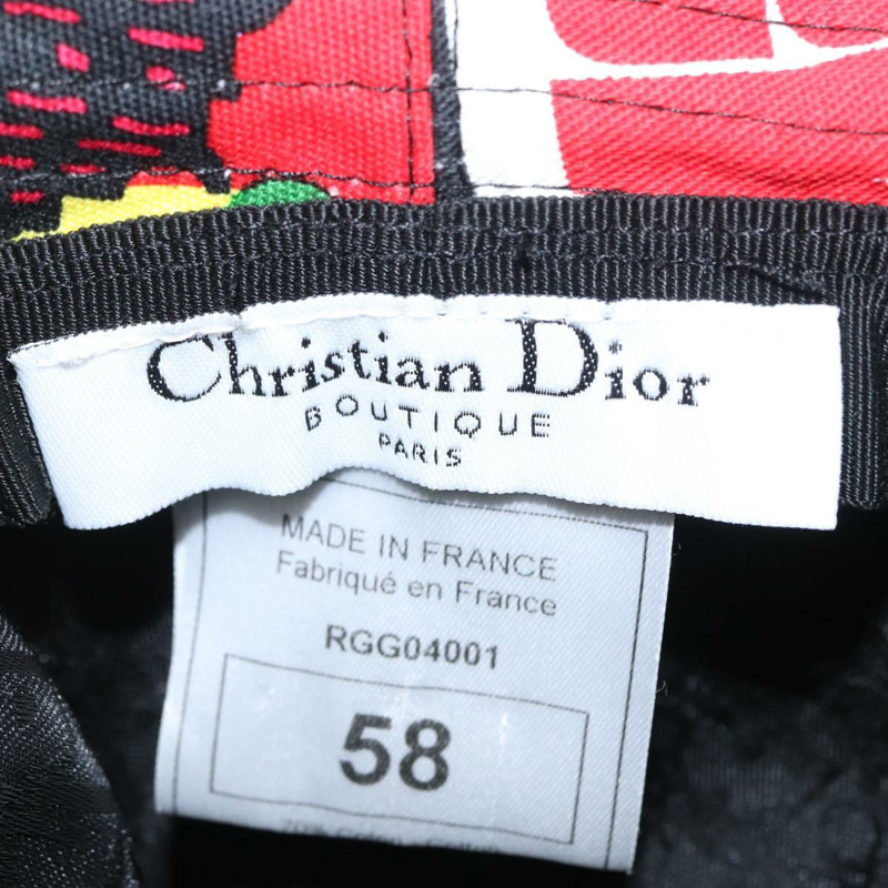 【日本直送】Christian Dior 帆布多色帽子 Auth 168182SAM-11