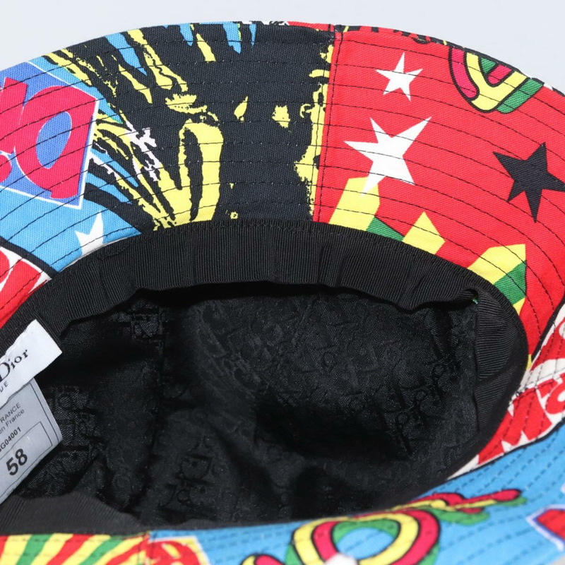 【日本直送】Christian Dior 帆布多色帽子 Auth 168182SAM-16