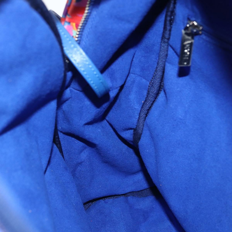 【日本直送】香奈兒 (CHANEL) 絎縫尼龍多色銀色雙C標誌背包 Auth 168037SAM-24