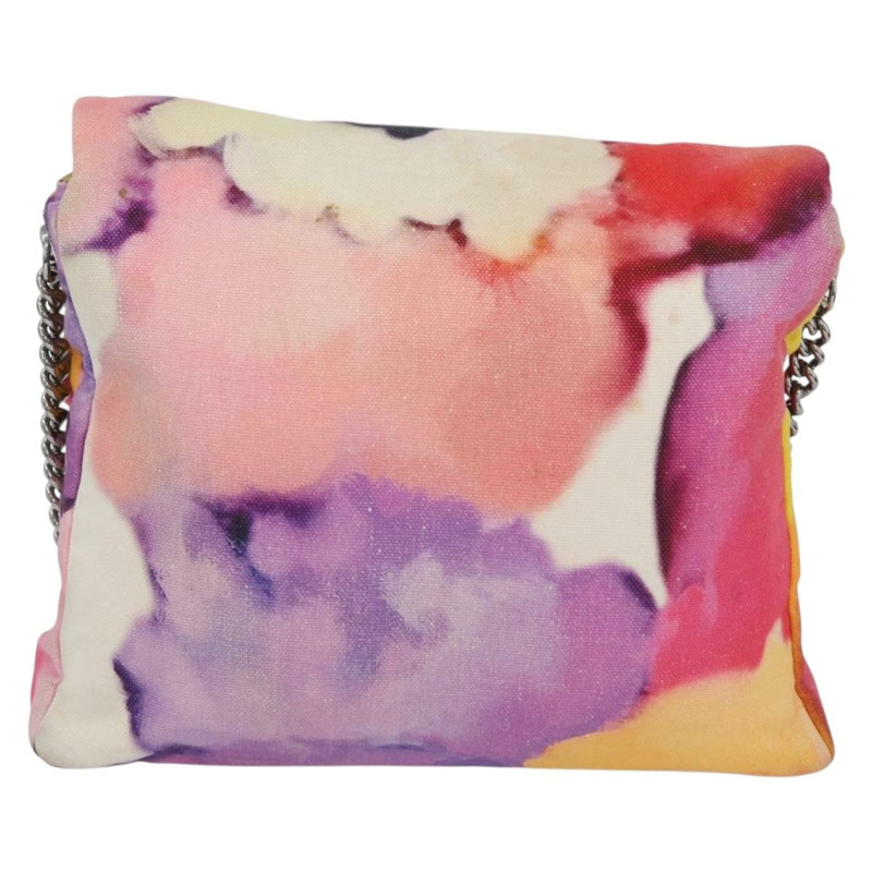 【日本直送】香奈兒鏈條絎縫肩背包帆布多色銀色雙C標誌正品 168180SAM-1