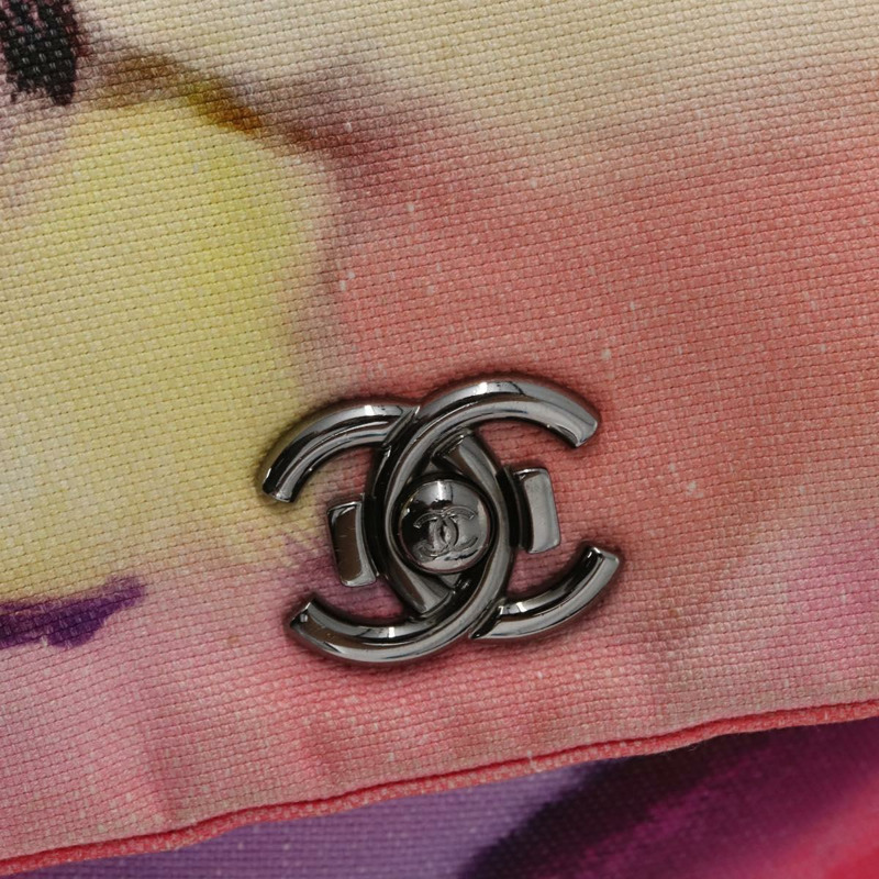 【日本直送】香奈兒鏈條絎縫肩背包帆布多色銀色雙C標誌正品 168180SAM-19