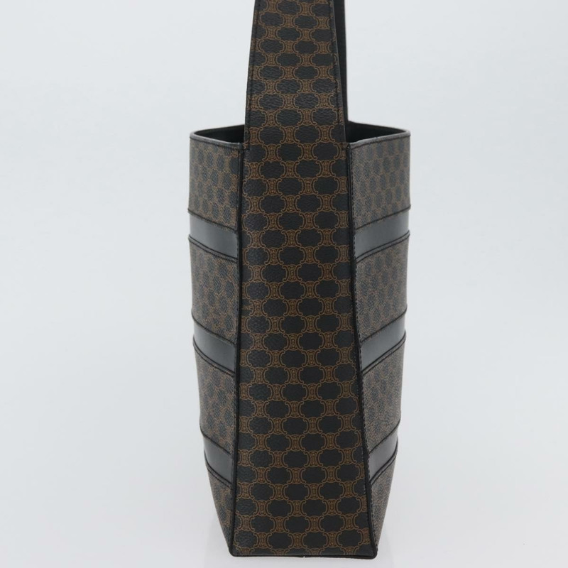 【日本直送】CELINE Macadam帆布肩背包 PVC皮革 黑色金色 Auth mr2072V-2