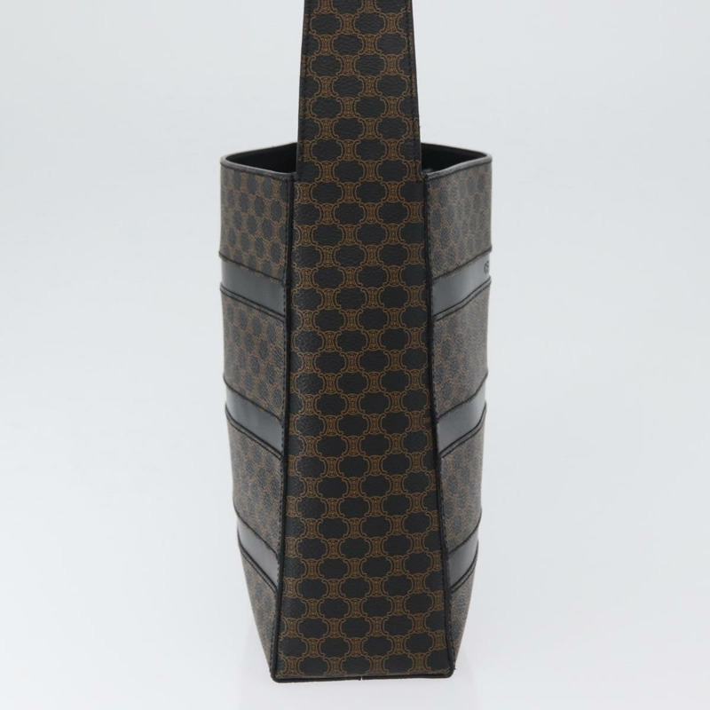 【日本直送】CELINE Macadam帆布肩背包 PVC皮革 黑色金色 Auth mr2072V-3