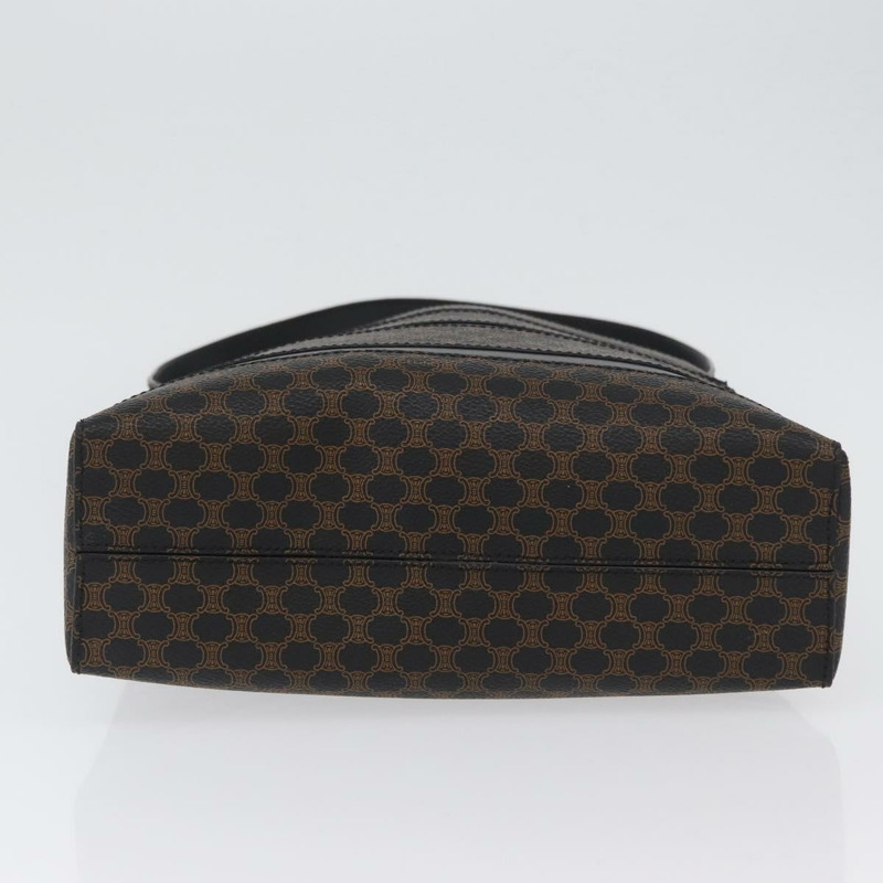 【日本直送】CELINE Macadam帆布肩背包 PVC皮革 黑色金色 Auth mr2072V-4