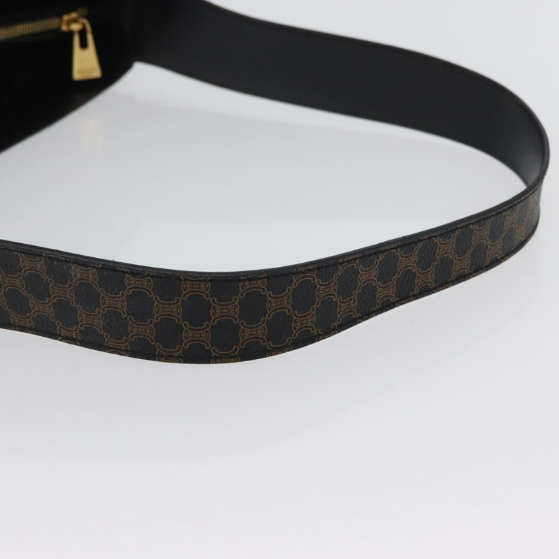 【日本直送】CELINE Macadam帆布肩背包 PVC皮革 黑色金色 Auth mr2072V-6