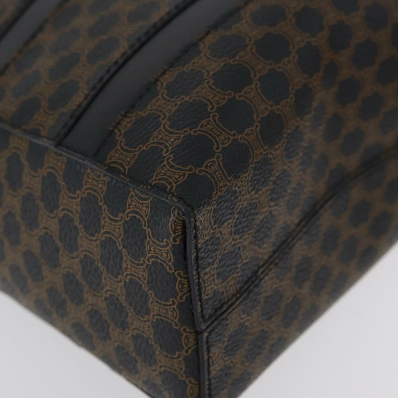 【日本直送】CELINE Macadam帆布肩背包 PVC皮革 黑色金色 Auth mr2072V-8