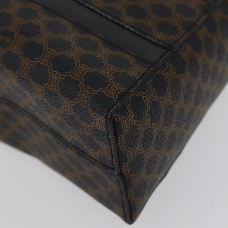 【日本直送】CELINE Macadam帆布肩背包 PVC皮革 黑色金色 Auth mr2072V-15