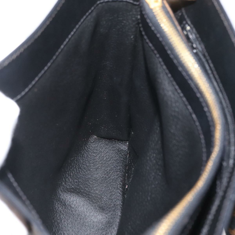 【日本直送】CELINE Macadam帆布肩背包 PVC皮革 黑色金色 Auth mr2072V-21