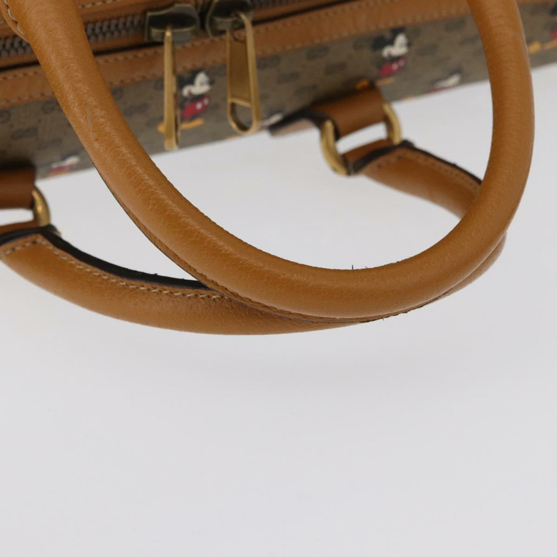 【日本直送】GUCCI Micro GG Supreme Disney Boston Bag PVC 2way Beige 547953 Auth 168297SM-6