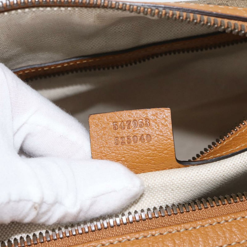 【日本直送】GUCCI Micro GG Supreme Disney Boston Bag PVC 2way Beige 547953 Auth 168297SM-10