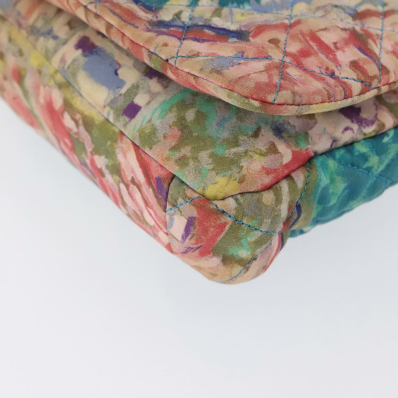 【日本直送】香奈兒塑膠鏈條絎縫帆布包，土耳其藍，CC標誌，正品編號171165SAV-15