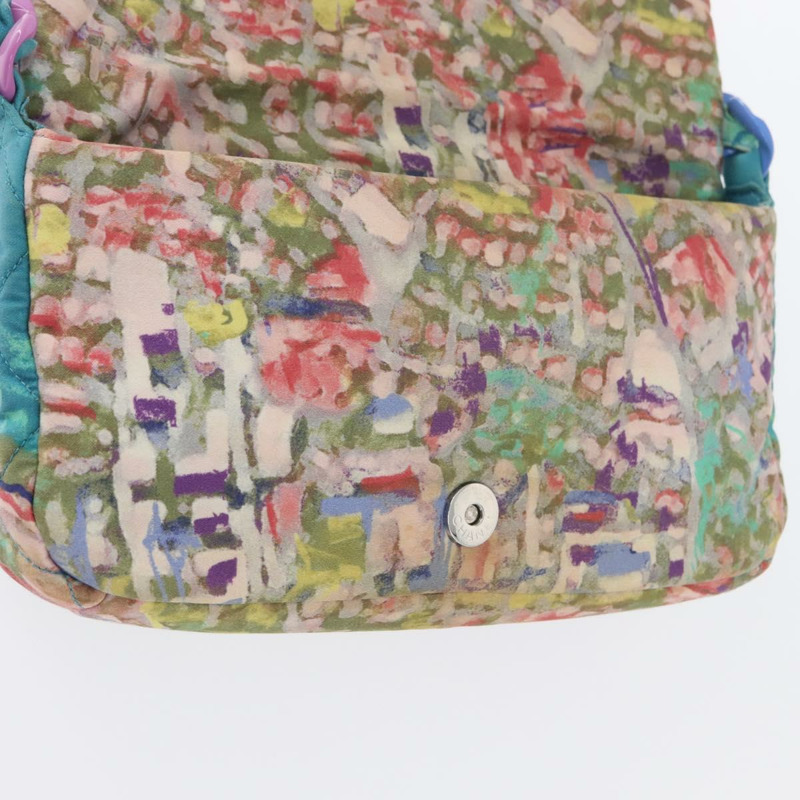 【日本直送】香奈兒塑膠鏈條絎縫帆布包，土耳其藍，CC標誌，正品編號171165SAV-20