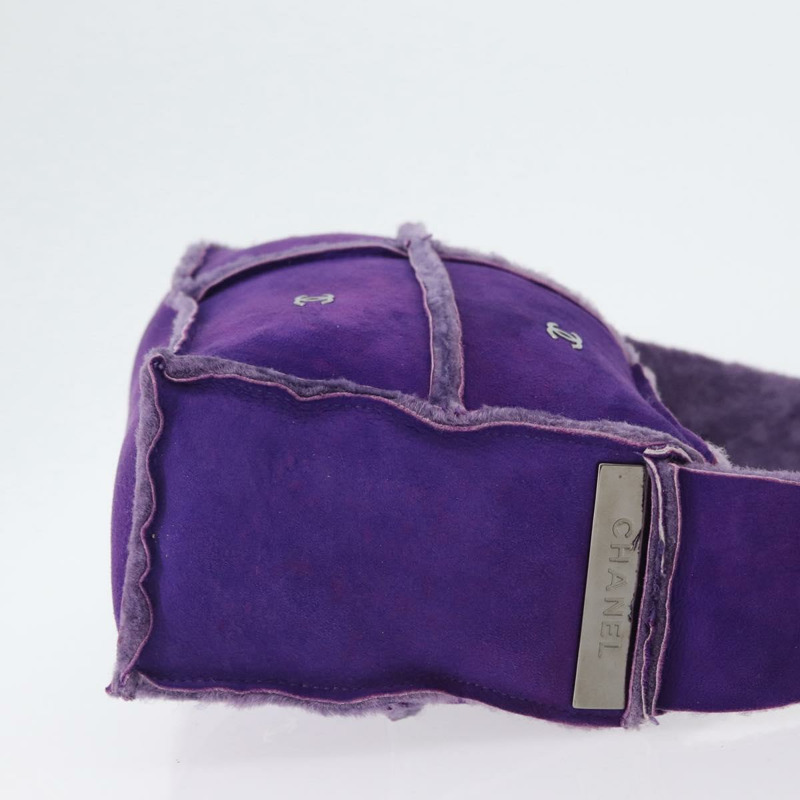 【日本直送】香奈兒 Mouton 紫色銀色 CC 單背包 Auth mr2033V-2