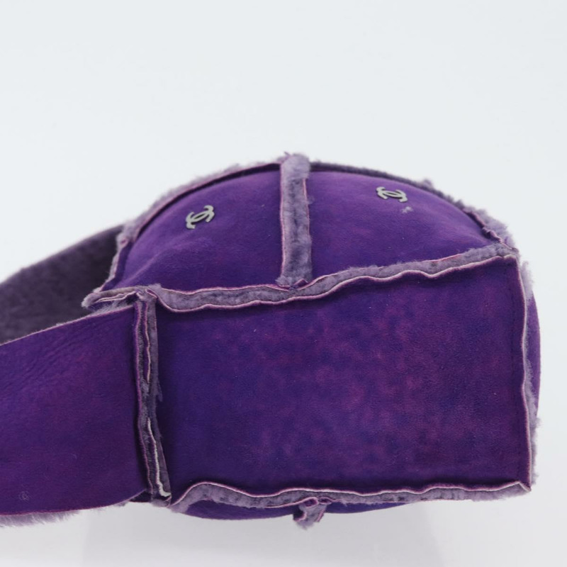 【日本直送】香奈兒 Mouton 紫色銀色 CC 單背包 Auth mr2033V-3