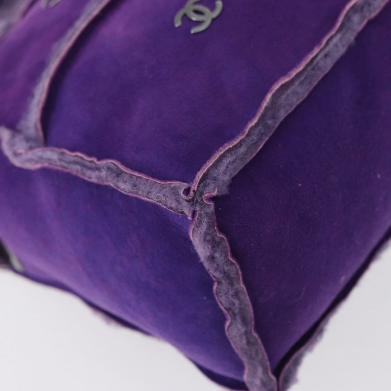 【日本直送】香奈兒 Mouton 紫色銀色 CC 單背包 Auth mr2033V-16