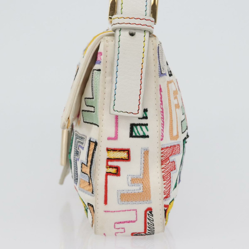 【日本直送】FENDI Zucca帆布Mamma Baguette單肩包 多色金 正品 171596SM-3