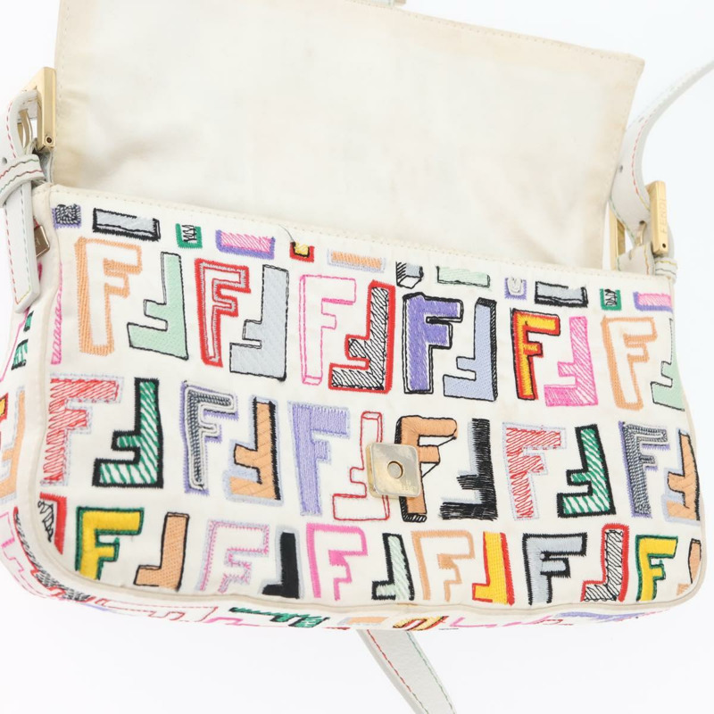 【日本直送】FENDI Zucca帆布Mamma Baguette單肩包 多色金 正品 171596SM-24