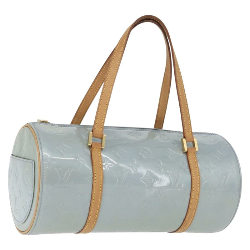 【日本直送】路易威登 Monogram Vernis Bedford 手提包 淺藍色 M91007 LV Auth mr2089V-0