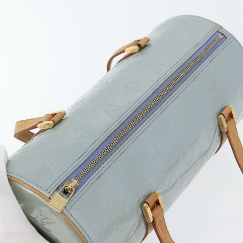 【日本直送】路易威登 Monogram Vernis Bedford 手提包 淺藍色 M91007 LV Auth mr2089V-6