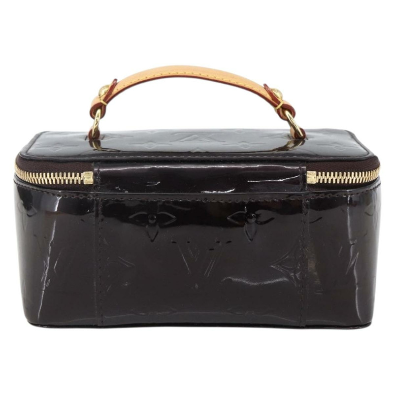 【日本直送】路易威登 Monogram Vernis 珠寶盒/手拿包 Amarante M91272 LV Auth 170859V-1