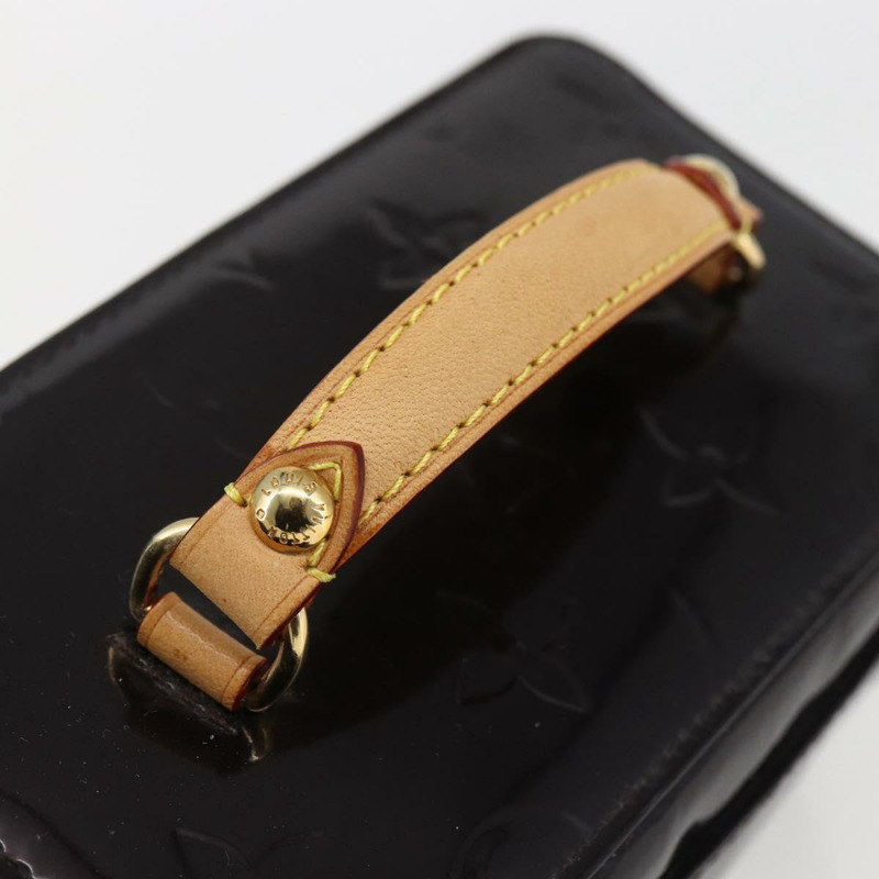 【日本直送】路易威登 Monogram Vernis 珠寶盒/手拿包 Amarante M91272 LV Auth 170859V-6