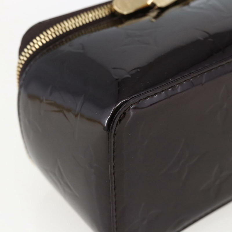 【日本直送】路易威登 Monogram Vernis 珠寶盒/手拿包 Amarante M91272 LV Auth 170859V-15