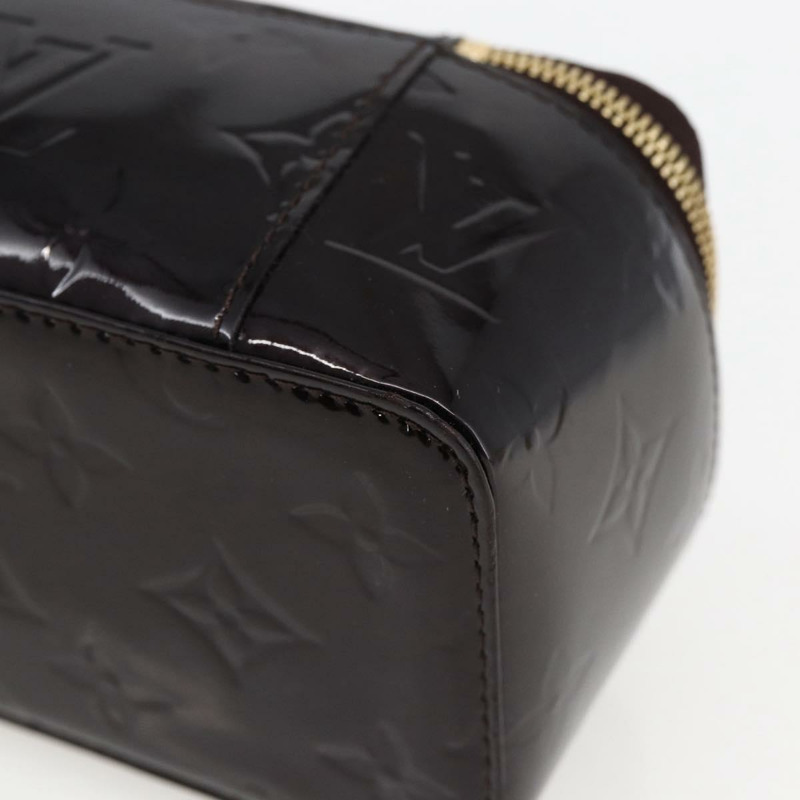 【日本直送】路易威登 Monogram Vernis 珠寶盒/手拿包 Amarante M91272 LV Auth 170859V-16