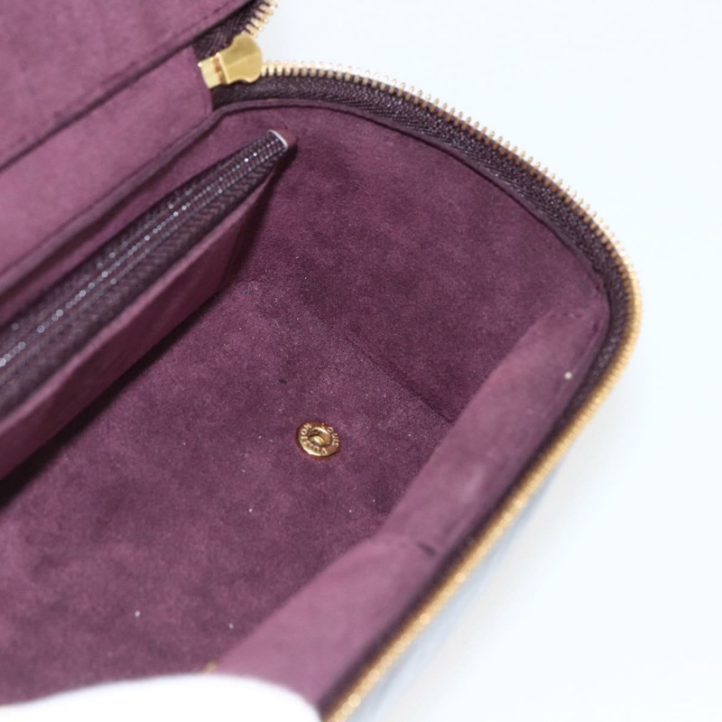 【日本直送】路易威登 Monogram Vernis 珠寶盒/手拿包 Amarante M91272 LV Auth 170859V-21