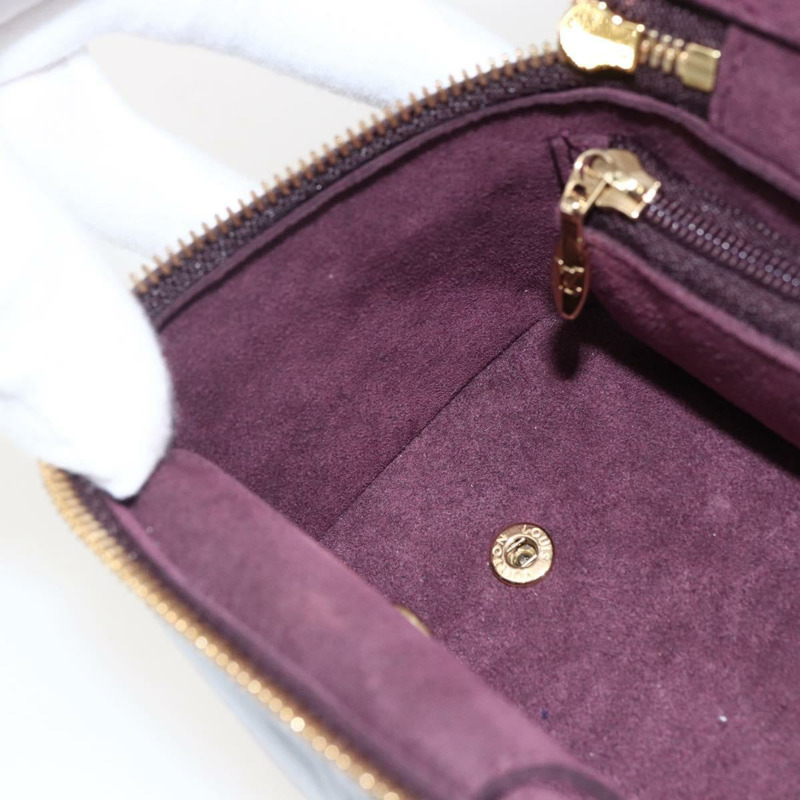 【日本直送】路易威登 Monogram Vernis 珠寶盒/手拿包 Amarante M91272 LV Auth 170859V-22