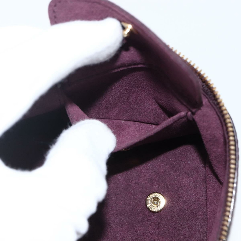 【日本直送】路易威登 Monogram Vernis 珠寶盒/手拿包 Amarante M91272 LV Auth 170859V-25