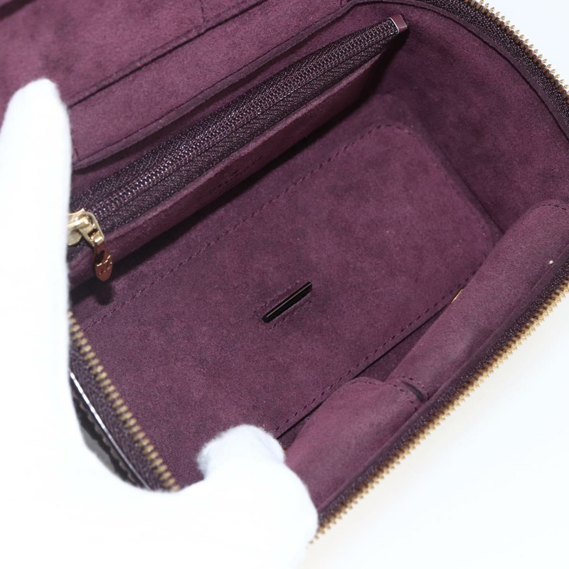 【日本直送】路易威登 Monogram Vernis 珠寶盒/手拿包 Amarante M91272 LV Auth 170859V-27