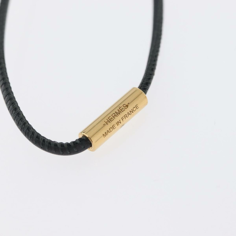 【日本直送】愛馬仕 Mon Petit Kelly PM 項鍊，黑色皮革，正品，貨號 170847M-8