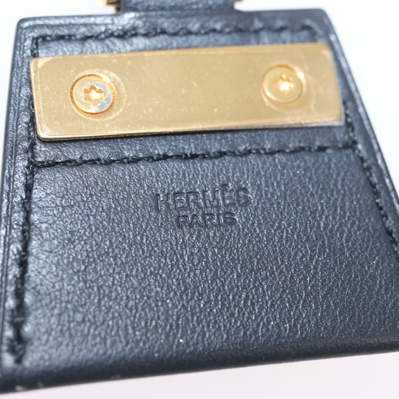 【日本直送】愛馬仕 Mon Petit Kelly PM 項鍊，黑色皮革，正品，貨號 170847M-16