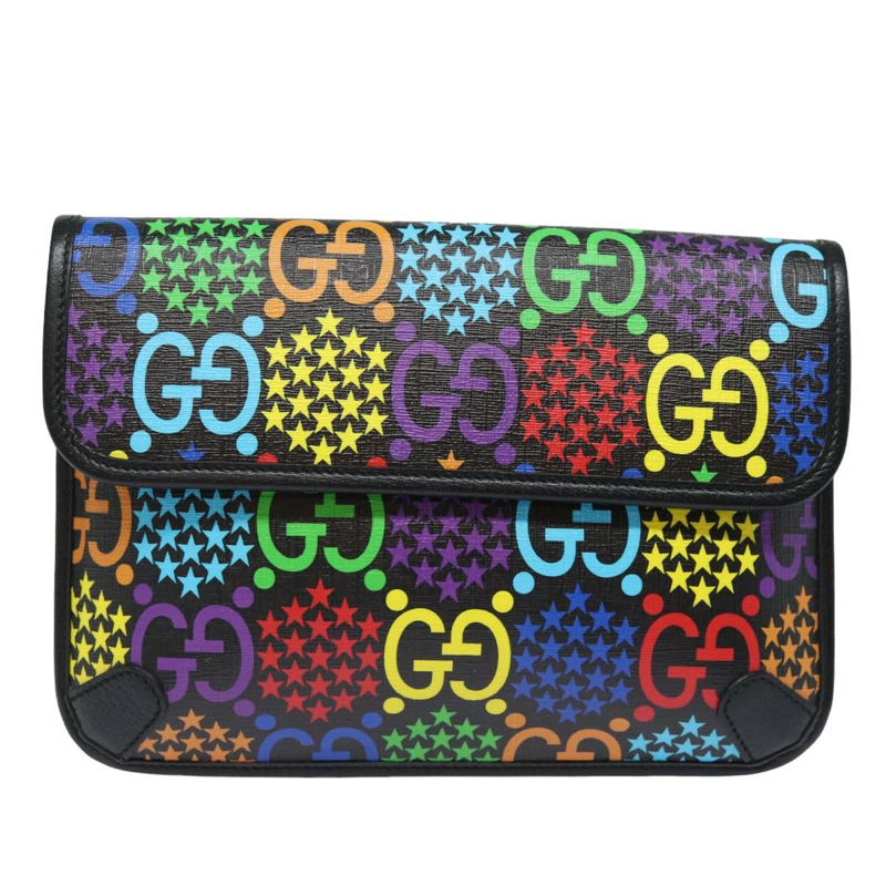 【日本直送】GUCCI GG迷幻風格斜背包 PVC皮革 多色 598113 正品 am6503V-12