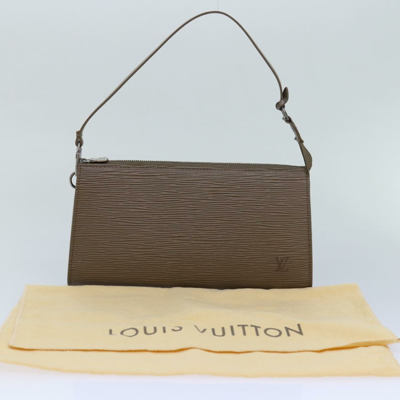 【日本直送】路易威登 Epi Pochette 配件袋 灰胡椒 LV 正品 82930V-11