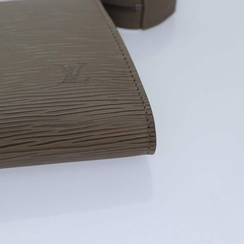 【日本直送】路易威登 Epi Pochette 配件袋 灰胡椒 LV 正品 82930V-14