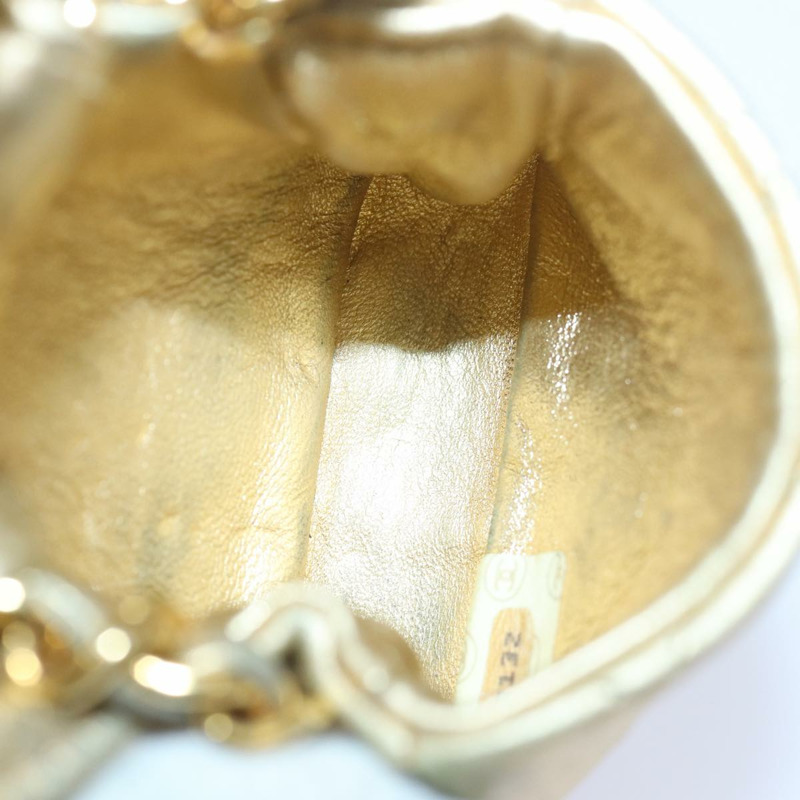 【日本直送】香奈兒迷你絎縫鏈條肩背包，羊皮材質，金色CC標誌，貨號84205V-9