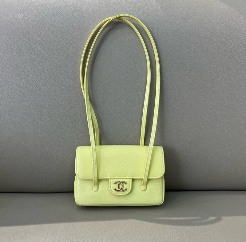 【Jennie同款😍專櫃斷貨❗️現貨好價】Chanel 26P 小雞黃preppy coco mini-1