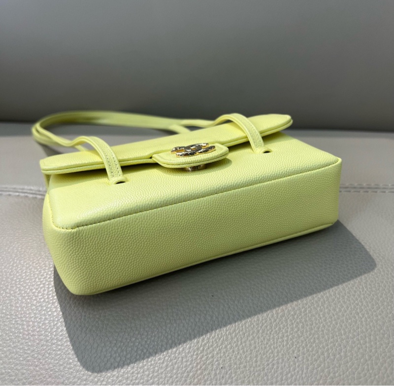 【Jennie同款😍專櫃斷貨❗️現貨好價】Chanel 26P 小雞黃preppy coco mini-6