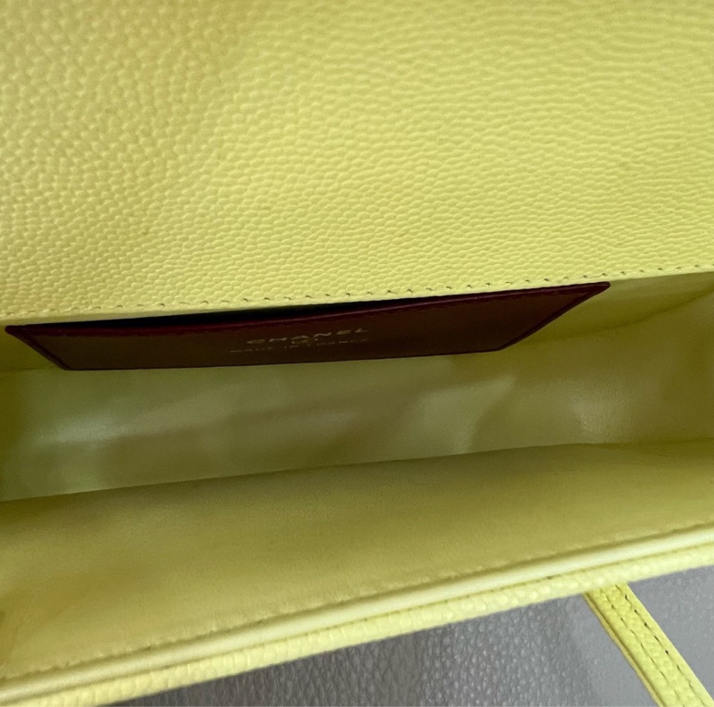 【Jennie同款😍專櫃斷貨❗️現貨好價】Chanel 26P 小雞黃preppy coco mini-8