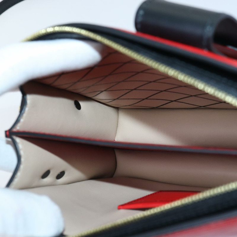 【日本直送】路易威登 Epi Trunk 手拿包/肩背包 紅色/黑色 M51697 LV Auth ar12517SM-19